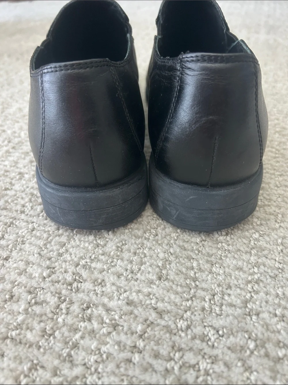 Cole Haan Black Leather Slip-On Loafers